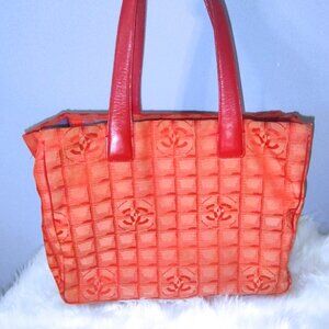 CHANEL Red Tote Bag